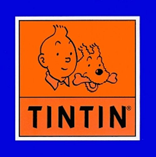 Moulinsart Sticker of The Official Logo Tintin and Snowy 32x32cm (04091)