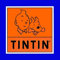 Moulinsart Sticker of The Official Logo Tintin and Snowy 32x32cm (04091)