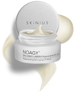 Skinius NOAGY Balsamo Labbra Nutriente - Aiuta ad Attenuare le Micro Rughe del Contorno Labbra - Rigenerante Anti-aging 15ml