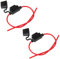 ECENCE 2x Sicherungshalter KFZ LKW Motorrad Boot Sicherungs Halter PKW 14AWG max.20A Flachsicherung Halter für Auto Wohnmobil Camper