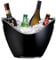 Chabrias Ltd 8 Litre Large Black Acrylic Champagne Wine Ice Bucket - Drinks Bucket, Bottle Chiller, Portable Wine Cooler, Tabletop Cooler, Drinks tub, Party Bucket, Champagne Chiller
