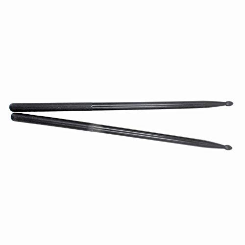 de tambour Baguettes de tambour Accessoires d'instrument de musique d'exercice antidérapant pour les amateurs de musique acoustique jazz(Noir)