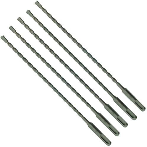 5 x SabreCut SDSB6_5 6mm x 210mm PGM Approved SDS Plus Drill Bits for Stone Concrete Brick