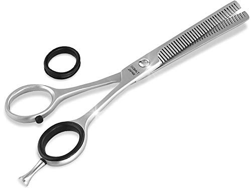 Profi Haarschere Friseurschere Effilierschere Modellierschere Edelstahl Rostfrei Haarschneideschere mit Scharfer Schneide für ein perfekten Haarschnitt (5,5 Zoll/13,97 cm, Effilierschere Professional)