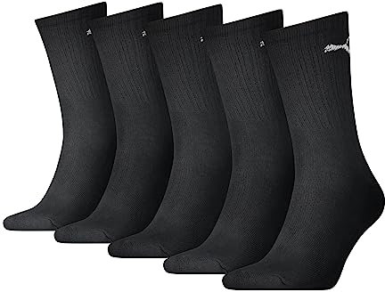 PUMA Unisex Crew Socken, Schwarz, 47-49 EU