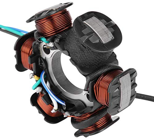 Stator d'allumage à 6 bobines magnéto Gy6 Stator Stator d'allumage magnéto pour GY6 50110 Scooter cyclomoteur Go Kart ATV Scooter