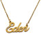 Kigu Namenskette Eden – Goldton – Personalisierte Halskette – Schmuck für Damen – individueller Schmuck für Mädchen – Custom Anhänger Eden