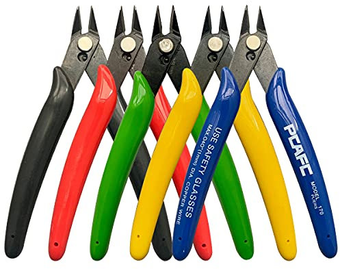 Seitenschneider Klein,Saijer 5 Mini Seitenschneider Elektronik Seitenschneider Modellbau Wire Cutter Mini Drahtschneider Kabelbinder Zange Drahtzange Kleine Zange Diagonal Pliers Präzisionsschneider