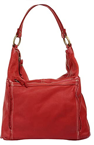 Cluty Shopper Echt Leder Damen | Made in Italy | geräumige Handtasche | elegante Schultertasche mit Reißverschluss | 021138