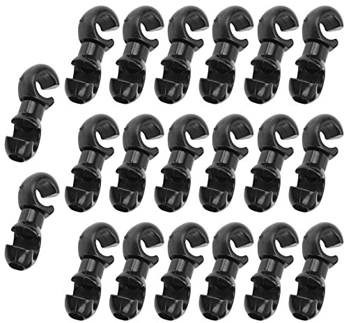 SUNGOOYUE Fahrrad Bremszug Schlauchführung, 20 Stück Bremszug S Style Clips Schnalle S-Haken Führung für Rennrad