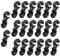 SUNGOOYUE Fahrrad Bremszug Schlauchführung, 20 Stück Bremszug S Style Clips Schnalle S-Haken Führung für Rennrad