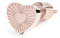Mono orecchino in cuore in acciaio pvd oro rosa di Marlù,15OR016R