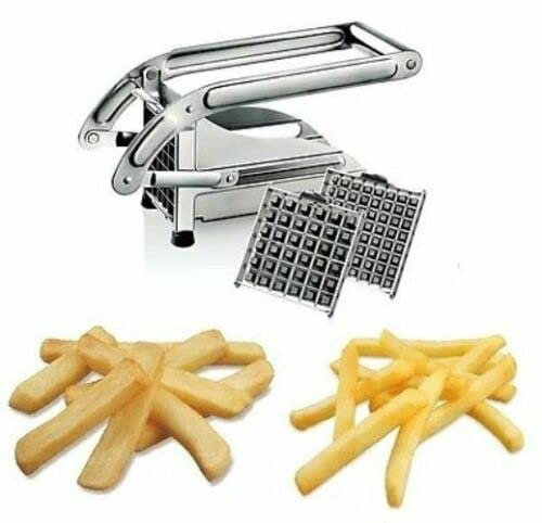 Generico Taglia Patate Affetta Acciaio Inox Patatine Bastoncino Cucina Accessorio