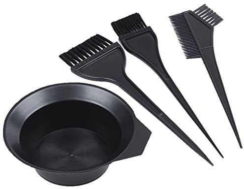 D.A.Y. Republic 3pcs Hair Colouring Tools, Hairdressing Dyeing Tool Set, Double-sided Brush, Colouring Comb and Bowl Kit, Perfect for DIY Home Salon, All in one Reusable Accessory Kit