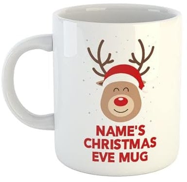 Personalised Christmas Eve Mug | Mugs Novelty Festive Customised Name Xmas Cups Kids