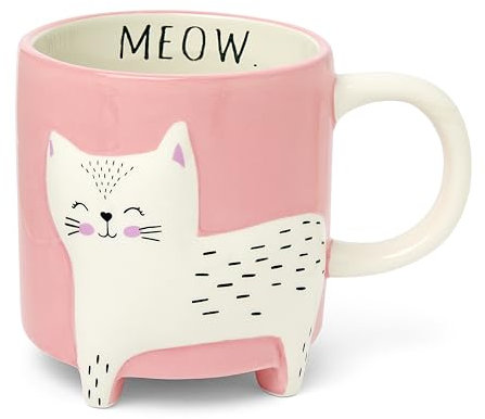 Mousehouse Gifts - Cat Mugs with Feet, Family Animal Mugs for Children and Adults