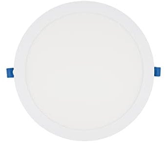 Eurekaled – Faretto LED da incasso slim tondo 24W foro 280mm luce naturale 4000K IP20 luce diffusa con angolo apertura di 120° spessore 11mm, lampada LED per cartongesso diametro esterno 300mm