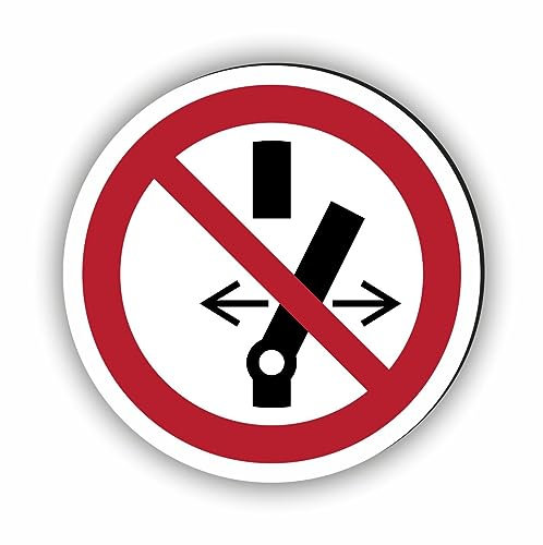 Verbotszeichen/Verbotsschild Schalten verboten (P031) - zum markieren von Verbotszonen nach DIN EN ISO 7010