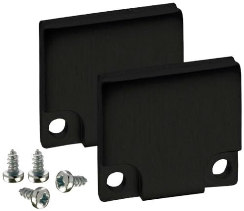 Barthelme 62398613_9005 BARdolino Endkappen-Set Aluminium (L x B x H) 3 x 18.4 x 19.7 mm 2 St.