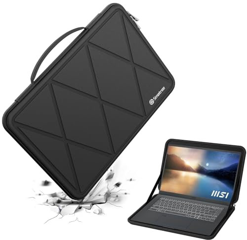 Smatree Custodia protettiva rigida in EVA compatibile per MSI Prestige 15 A11SCS/A11SCX/A11SC da 15,6″, per MSI Prestige 15 A10SC da 15,6″, per MSI Stealth GS66 12UHS/12UH/12UGS Laptop da 15,6″(X8277)