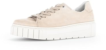 Gabor Damen Low-Top Sneaker, Frauen Halbschuhe,Komfortable Mehrweite (H),Plateausohle,straßenschuhe,Strassenschuhe,Oak,36 EU / 3.5 UK