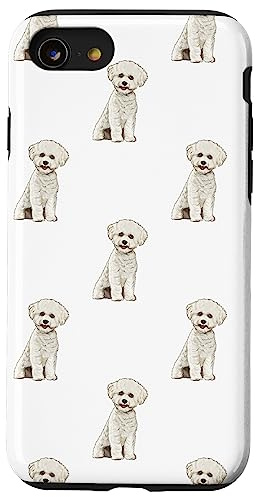 White Bichons Frise Pattern Dog Case for iPhone SE (2020) / 7 / 8