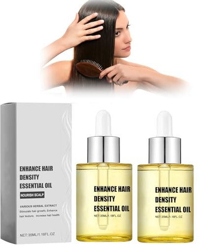 Hair Growth Huile, Serum Pousse Cheveux, Huile Essentielle Pour Cheveux Forts, Huile Essentielle Pour Cheveux Épais, Favorise La Croissance Des Cheveux Plus Épais (2pcs)