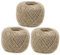 AUSYIWI 3 Pezzi 80m Spago di Iuta Naturale 2mm di Spessore, Decorativo di Canapa per Imballaggio, Floricoltura, Cucina, Natale e Decorazione