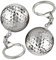 F Fityle Porte-clés Balle de Golf en métal, 2 pièces, Jouet Suspendu, Balle de Sport, de Voiture, Accessoires pour Sac à Main, Argent