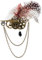 Generisch Steampunk-Brosche, Schmuck, Vintage, Anstecknadel, Abzeichen, Zahnradkette, Brustnadel, Gothic-Schmuck für Damen und Herren, Schal-Clip, 8x11cm, Kunststoff, Kein Edelstein