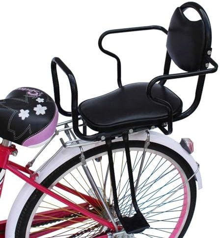 ASIAD Fahrradkindersitz Kindersitze hinten für Kinder von 3-8 Jahren Tragfähigkeit,Schwarz