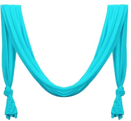 Active Silk Aerial Yoga Schaukel Hängematten-Set für verbesserte Yoga-Inversionen, Flexibilität und Kernstärke (Himmelblau)