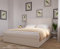 mb-moebel Polsterbett Kontinentalbett, Bonell-Matratze und Topper, Doppelbett gepolstertes Kopfteil mit Bettkasten Boxspringbett Bett 04 (Creme (Ambience 02), 160x200 cm)