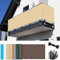 Sichtschutz Balkon 175 x 290 cm Leicht Wind- Und Uv-Schutz Reißfest, 90% Beschattungsgrad mit Ösen Geländer-Bildschirme Balkonabdeckungen Schutz, für Balkon, Sandgelb