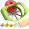 Coupe-fruits 8 tranches, vide-pomme à 8 lames, poignée antidérapante, facile à utiliser, gain de temps, coupeur et séparateur en acier inoxydable pour pomme, tomate, orange, poire, ananas, gadgets de