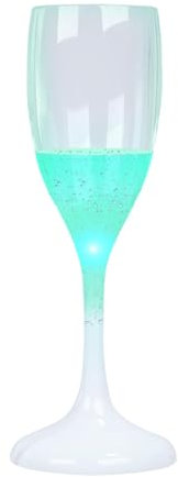 Glow Cups – 120 ml – Coupe à champagne lumineuse colorée | Verres à boire uniques qui brillent dans le noir, flûtes à champagne pour mariage, Noël