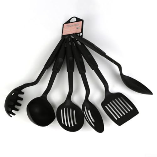 Affidabile antiaderente per la cottura degli strumenti set, utensili da cucina in nylon resistente al calore, 6 pezzi