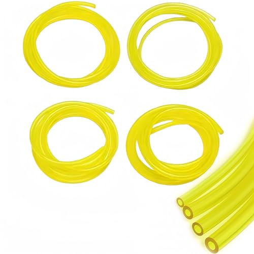 4 Pcs Fuel Line,Strimmer Pipe Petrol Hose Mower Tube Kit Lawn Rubber Pipes Assembly 2 x 3.5MM 2.5x5MM 3x5MM 3x6MM Engine Filter Plastic Lines,for Chain Saws Blowers and Other Engine Machines Etcs