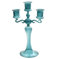 WACEH Earrings Candlers pour Mariage, 3 Armes en Verre bougeur 3 Branches de Bougies de bougette de Chandelier décorations décorations décorations d'ornements (Bleu) Jewelry