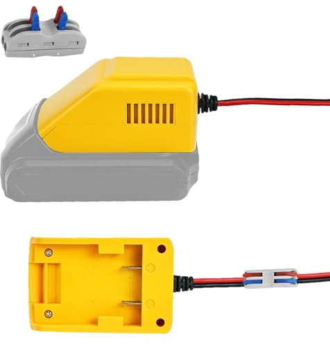 20V to 12V Step-Down Converter for Dewalt 20V Battery Adapter,Power Wheel Adapter, 15awg Wire for Golf Cart RC 、Car 、LED Lights、 DIY Toys