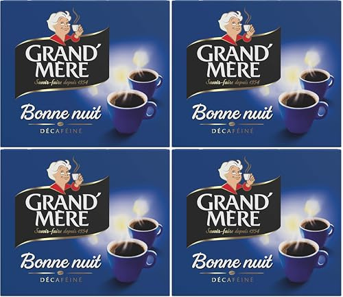 Grand Mère Café moulu Décaféiné Bonne Nuit (2x250g) (Lot de 4)