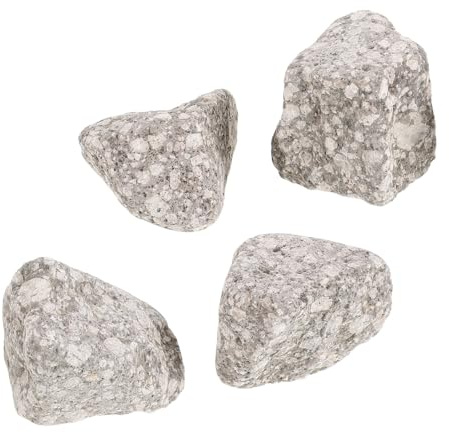 HOMSFOU 4 Stück Saunasteine Lavasteine 5–8cm aus Natürlichem Basalt für Saunaofen Dampfbad Wärmespeichernde Saunaofensteine für Heimsauna und Gewerbesauna
