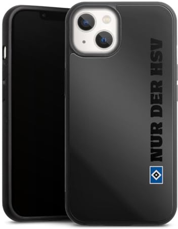 Mirror Case kompatibel mit Apple iPhone 13 Spiegel Handyhülle Hülle aus Glas Hamburger SV HSV transparent