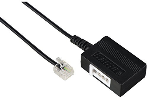 Hama adaptador de teléfono 6P4C cable modular enchufe/toma TAE-F 0,2 m