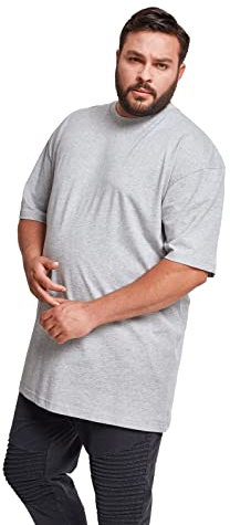 Urban Classics Herren T-Shirt Tall Tee, Farbe grey, Größe L ,Talle Tee