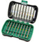 Hitachi Bit Box 18Stück Schlitz-Schraubendreher-Bit (18 Stück (S), Phillips, Pozidriv, Schlitz, Torx, Torx 1 x T10, 1 x T15, 1 x T20, 1 x 1 x 1 x T25, T27, T30, 1 x T40, Slot 1 x 4, 1 x 6 mm, Philips 1 x No. 1, 1 x No. 2, 1 x)