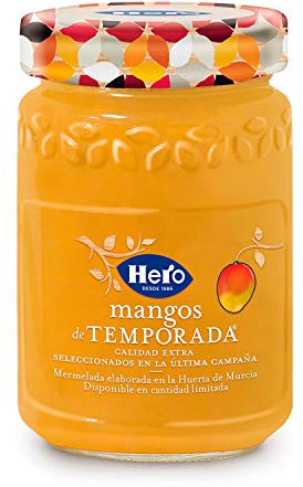Hero Temporada Mermelada de Mango de Temporada, Sin Colorantes ni Conservantes - 350g