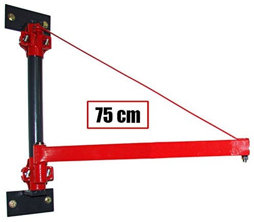 CROSSFER Schwenkarm Wandhalterung 1000 Kg Wandbefestigungs-Paket f Seilwinde Flaschenzug