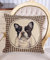Kissen Gobelin Zierkissen Bulldogge Kissenhülle Bully Kissenbezug Hund kdk005 Palazzo Exclusiv