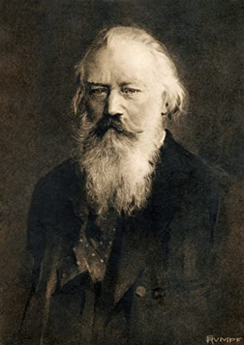 Kunstdruck/Poster: AKG Anonymous Johannes Brahms Gemälde von F Rumpf - hochwertiger Druck, Bild, Kunstposter, 55x80 cm